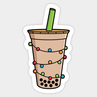 Bubble Tea - Christmas Holiday Boba Sticker